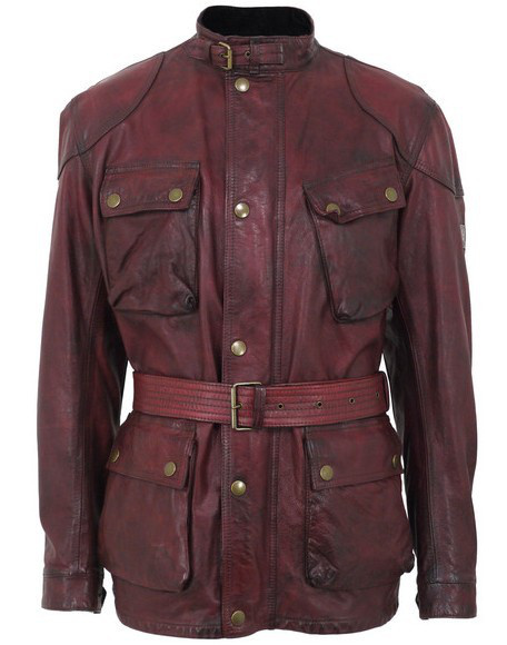 Blouson Moto En Cuir Belstaff Pour Homme